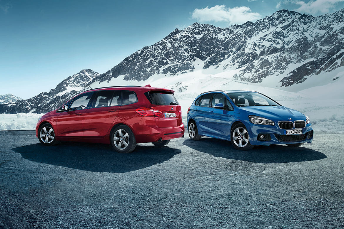 Zweimal neu: BMW 2er Active Tourer und BMW 2er Gran Tourer.