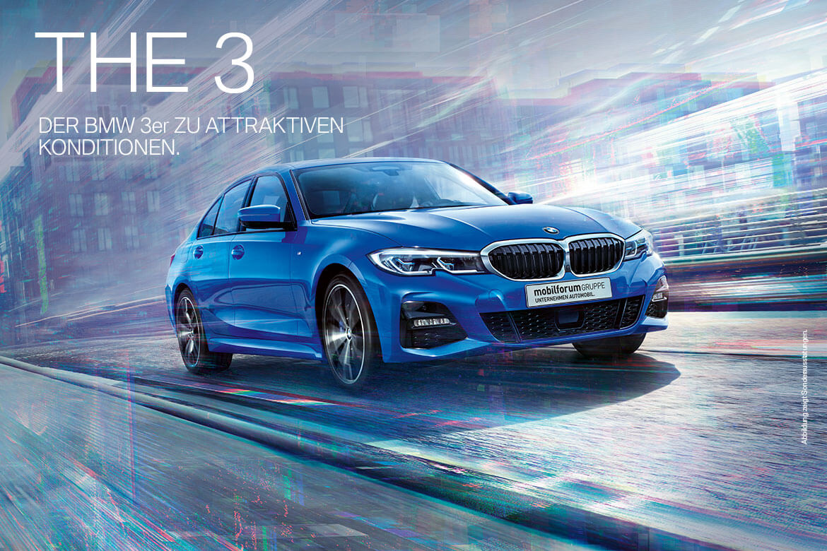 THE 3. Der BMW 3er zu attraktiven Konditionen.