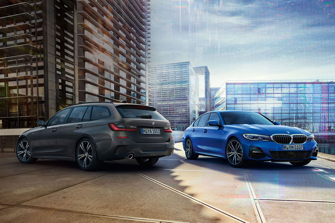 Der BMW 3er. Optional mit Leasingratenversicherung* und dem Servicepaket Wartung und Reparatur**.